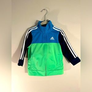 Adidas tracksuit. Toddler 18M. Color Blue Colorblock. Great condition.